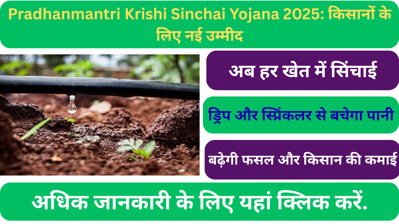 Pradhanmantri Krishi Sinchai Yojana 2025: किसानों के लिए नई उम्मीद