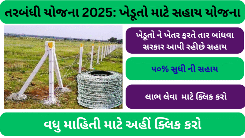 તરબંધી યોજના 2025: ખેડૂતો માટે સહાય યોજના